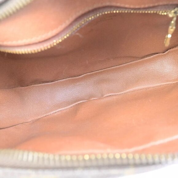 Auth LOUIS VUITTON Jeune Fille MM Shoulder Bag Monogram Leather Brown - Picture 2 of 16